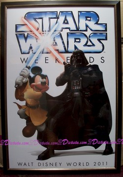 Star Wars Weekends 2011 Poster Framed